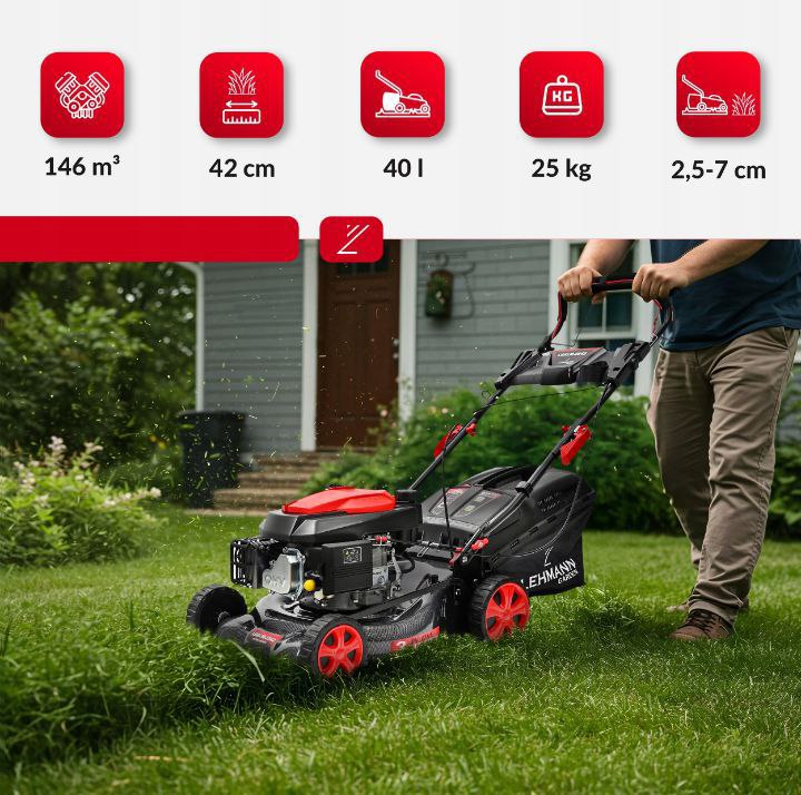 kosiarka spalinowa do trawy z napĘdem 146cc lekka mocna zwrotna 44cm + olej kosiarka spalinowa do trawy z napĘdem 146cc lekka mocna zwrotna 44cm + olej